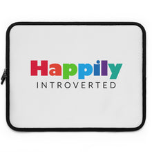 Load image into Gallery viewer, &quot;Happily Introverted&quot; Laptop Sleeve
