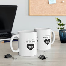Load image into Gallery viewer, Mug 11oz- &quot;I&#39;m Grateful For Love, Joy, Peace &amp; You&quot;
