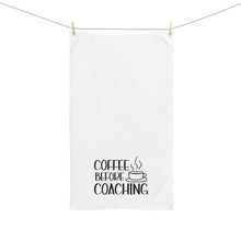 Load image into Gallery viewer, &quot;Coffee Before Coaching&quot; Hand Towel
