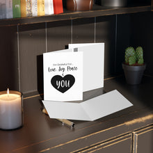 Load image into Gallery viewer, &quot;I&#39;m Grateful For Love, Joy, Peace &amp; You&quot;  Greeting Cards (8, 16, and 24 pcs)
