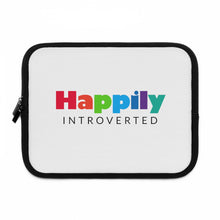 Load image into Gallery viewer, &quot;Happily Introverted&quot; Laptop Sleeve
