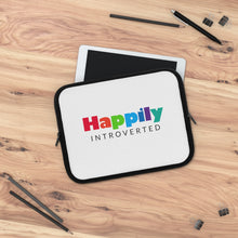 Load image into Gallery viewer, &quot;Happily Introverted&quot; Laptop Sleeve
