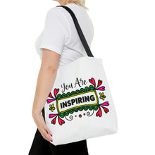 Load image into Gallery viewer, &quot;You Are Inspiring&quot; Tote Bag
