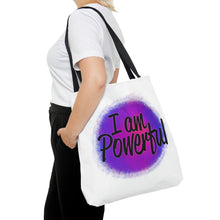 Load image into Gallery viewer, &quot;I Am Powerful&quot; Natural Tote Bag
