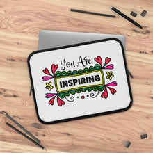 Load image into Gallery viewer, &quot;You Are Inspiring&quot; Laptop Sleeve
