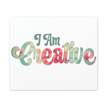 Load image into Gallery viewer, &quot;I Am Creative&quot; Classic Canvas
