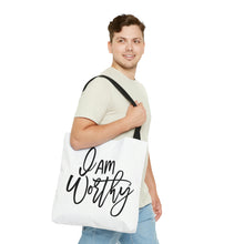 Load image into Gallery viewer, &quot;I Am Worthy&quot; Tote Bag
