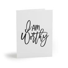 Load image into Gallery viewer, &quot;I Am Worthy&quot; Greeting Cards (8, 16, and 24 pcs)
