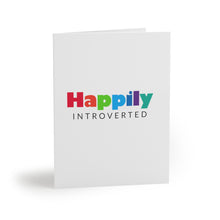 Load image into Gallery viewer, &quot;Happily Introverted&quot; Greeting Cards (8, 16, and 24 pcs)
