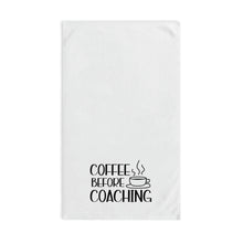 Load image into Gallery viewer, &quot;Coffee Before Coaching&quot; Hand Towel
