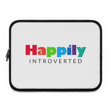 Load image into Gallery viewer, &quot;Happily Introverted&quot; Laptop Sleeve
