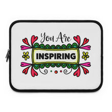 Load image into Gallery viewer, &quot;You Are Inspiring&quot; Laptop Sleeve
