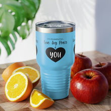 Load image into Gallery viewer, I&#39;m Grateful For Love, Joy, Peace and You&quot; Ringneck Tumbler, 30oz
