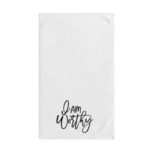 Load image into Gallery viewer, &quot;I Am Worthy&quot; Hand Towel
