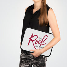 Load image into Gallery viewer, &quot;You Rock My World&quot; Laptop Sleeve
