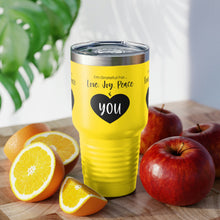 Load image into Gallery viewer, I&#39;m Grateful For Love, Joy, Peace and You&quot; Ringneck Tumbler, 30oz
