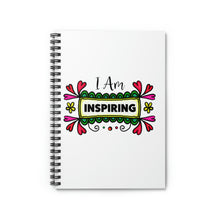 Load image into Gallery viewer, &quot; I Am Inspiring&quot; Wide Ruled Spiral (Affirmation) Notebook
